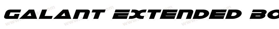Galant Extended BoldItalic字体转换